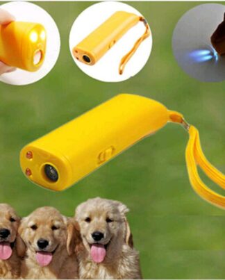 Pet Dog Repeller Anti Barking Stop Bark Training Device Trainer LED Ultrasonic 3 in 1 Anti Barking Ultrasonic Without Battery