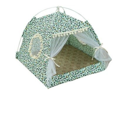 Breathable Pet Cat House Cave Beds Puppy Dog Sleeping Bag Cat Cushion Summer Bamboo mat Design For Cats Puppy Pet Bed