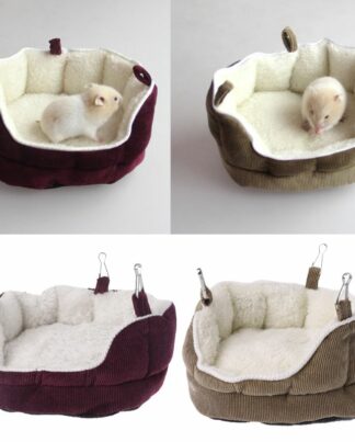 Pet Nest Velvet Hanging Sofa Bed Hammock for Ferret Hamster Guinea Pig Squirrel New