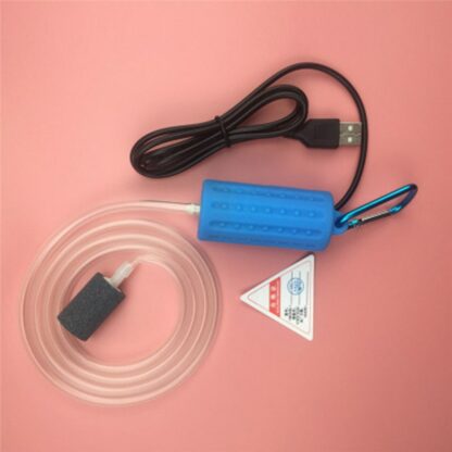 Air Pump Aquarium Mini USB Oxygen Air Pump Check Valve Mute Hose with Stone Energy Saving Supplies Fish Air Aquarium Accessories