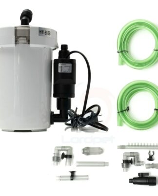 Canister Filter w/Sponge inside Canister Aquarium Filter with Pump Ultra-quiet 20-120L Tank HW602B HW603B