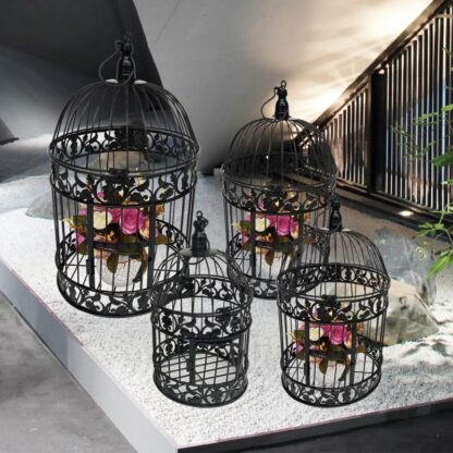 S M L European style decorative bird cage / window ornaments / white photography props / hotel wedding cage