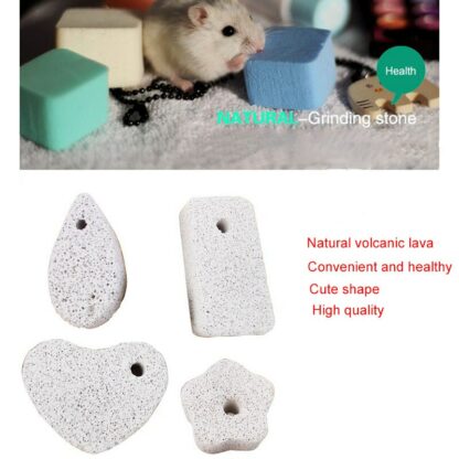 Guinea Pig Hamster Rabbit Teeth Grinding Stone Small Pet Supplies Minerals Molar Stone Chew Toys for Chinchilla Dog Totoro